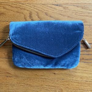Blue Magnetic Velvet Purse